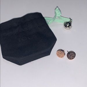 TOUS Rose Gold Stud Earrings